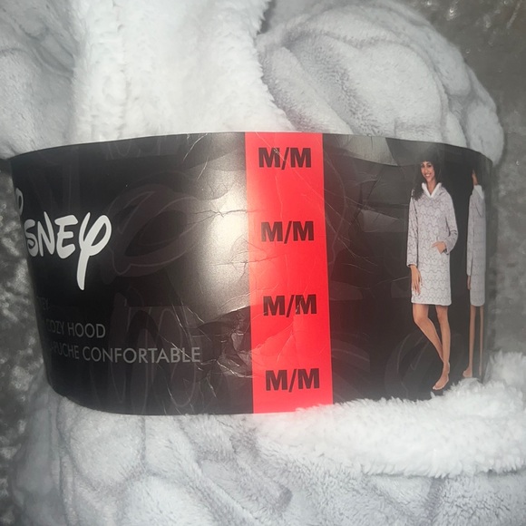 Disney robe lounger cozy hooded hoodie sweater fleece Sherpa Mickey ears cute - Picture 5 of 7